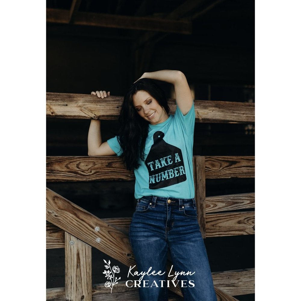 TAKE A NUMBER Handmade Graphic Tee - Picture 6 of 10